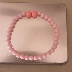 Pink hand-made bracelet